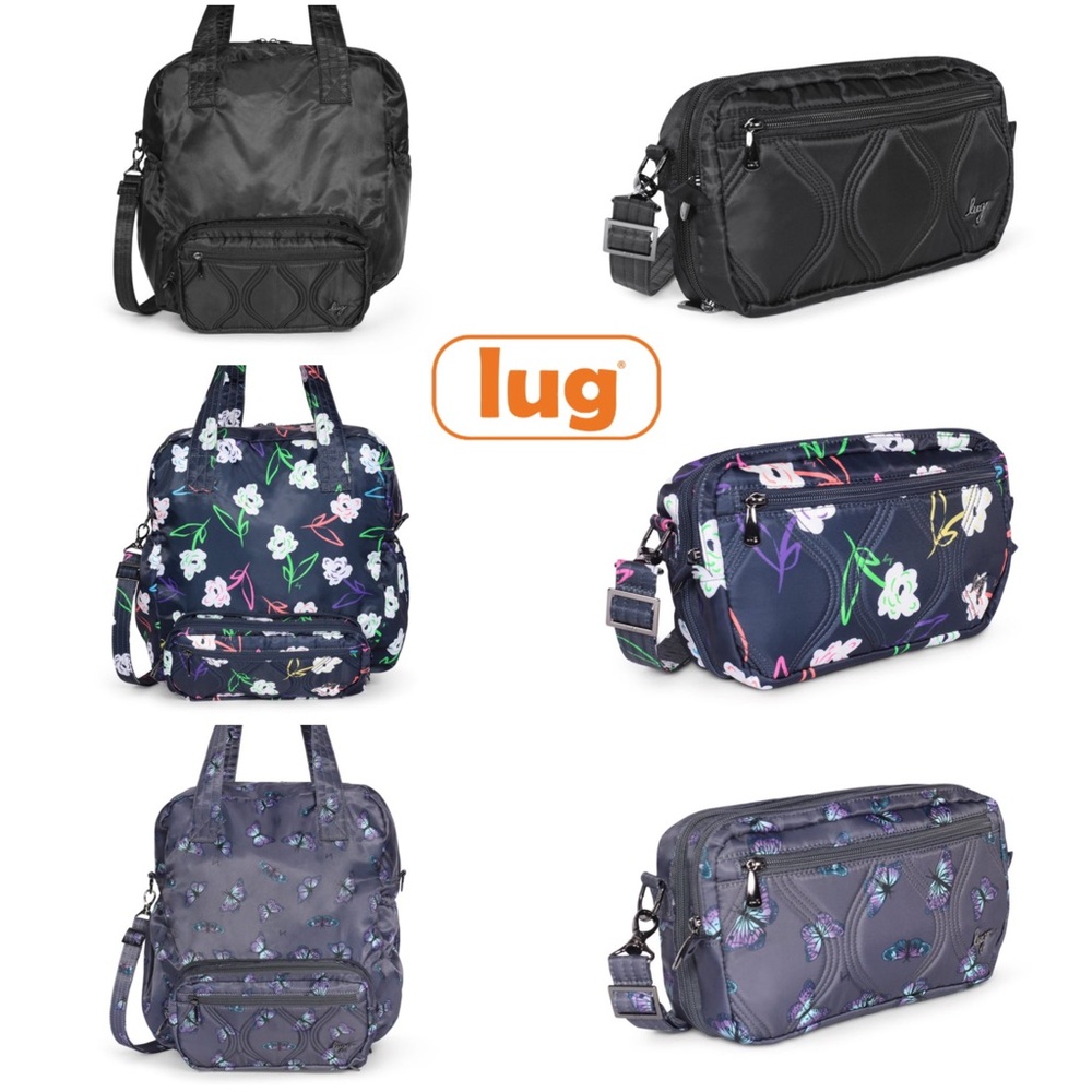 Lug Crescendo Convertible Shopper w/Crossbody Multiple Colors NWT